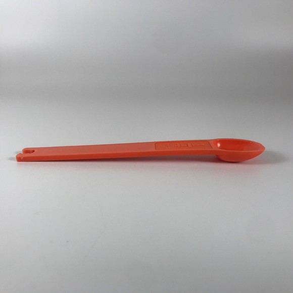 Tupperware Measuring Spoon Replacement 1/4 Tsp Orange #1267-1 Vintage - Picture 2 of 6